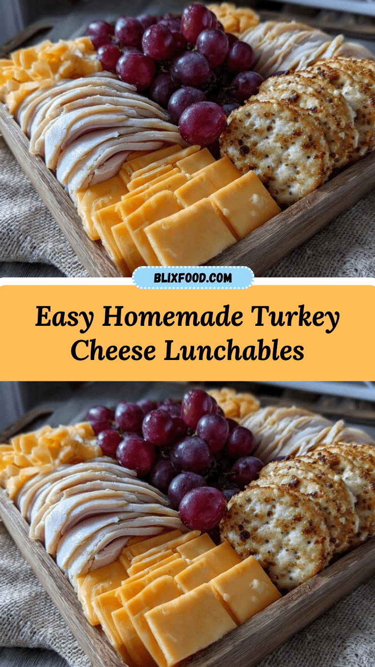 Easy Homemade Lunchables with Turkey and Cheese recipe