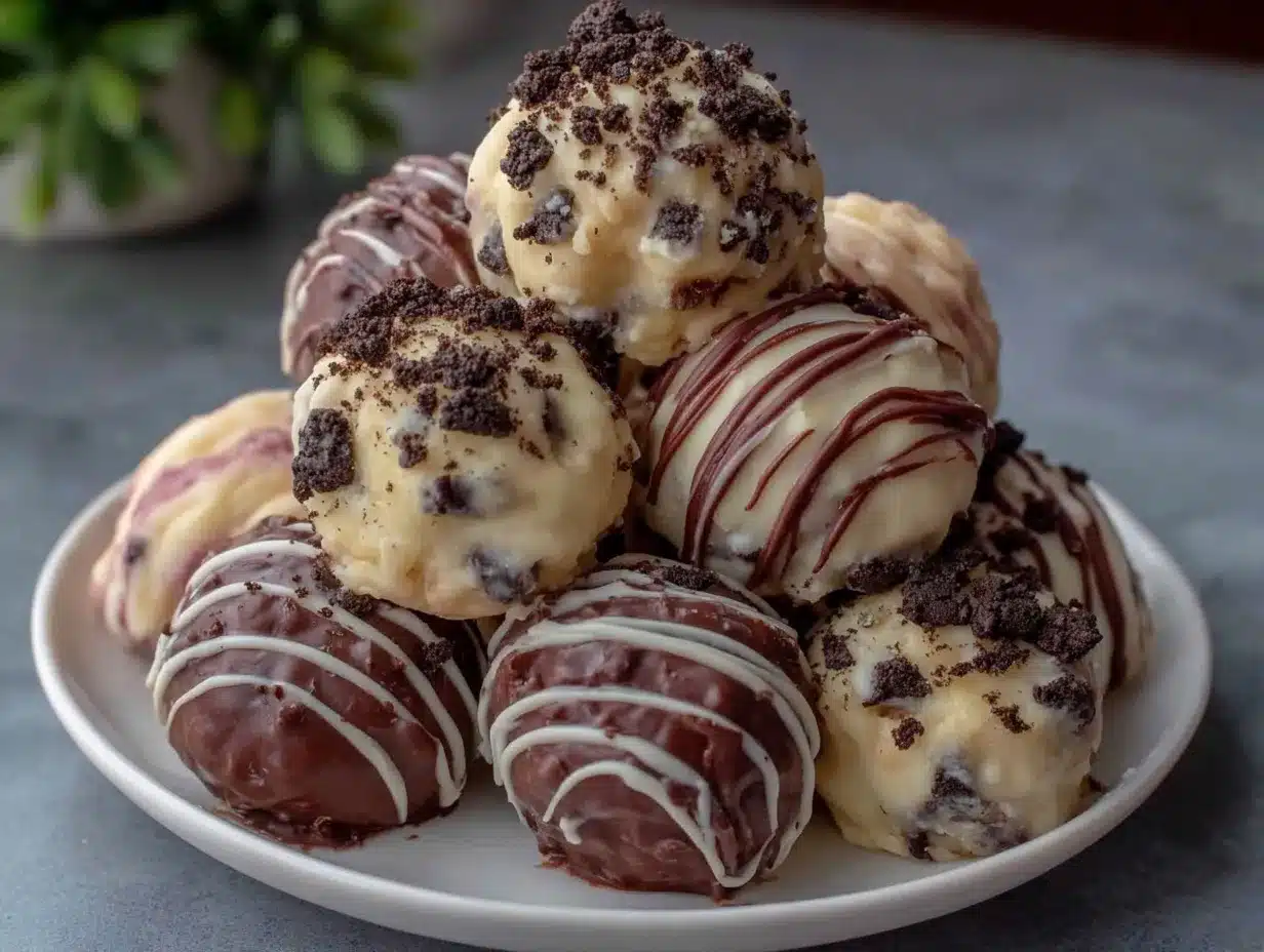easy no-bake Oreo balls preparation steps