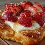 flaky strawberry danish - featured image