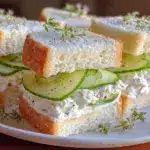fresh cucumber sandwiches - featured image