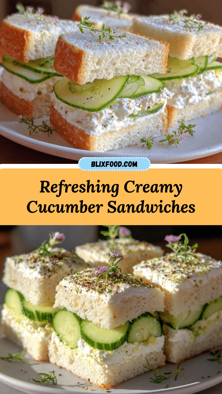 fresh cucumber sandwiches recipe
