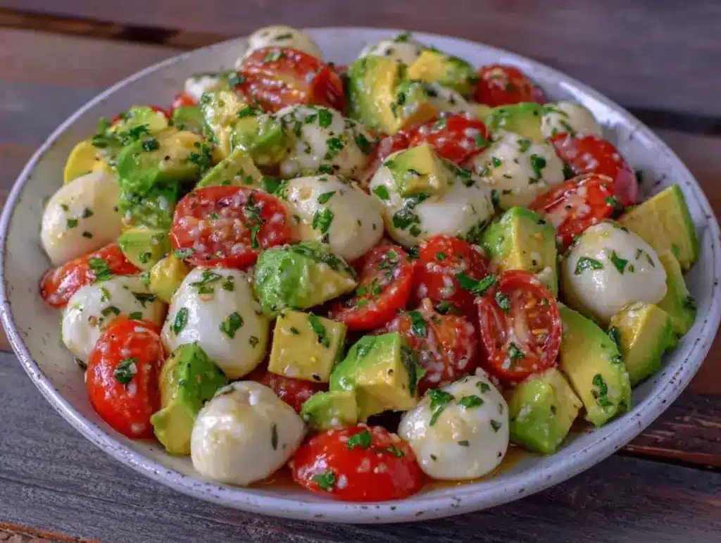 fresh healthy avocado salad - featured image