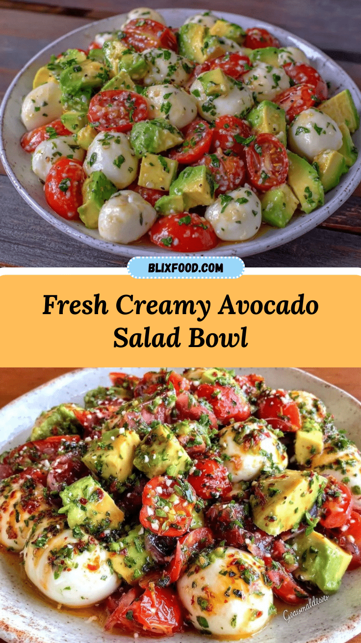 fresh healthy avocado salad recipe