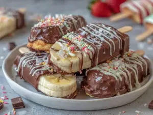 frozen banana pops - featured image