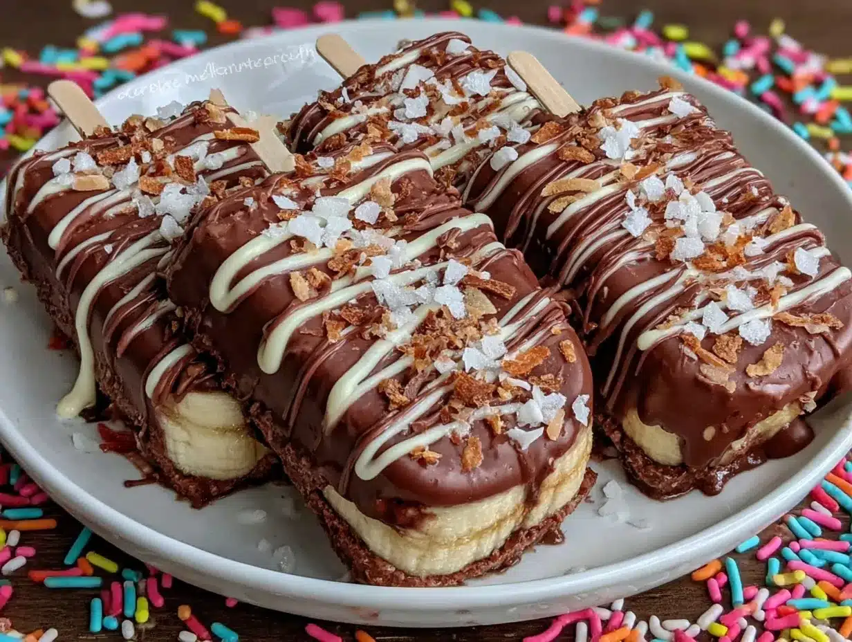 frozen banana pops preparation steps