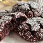 fudgy chocolate crinkle cookies - featured image