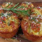 garlic rosemary focaccia muffins - featured image