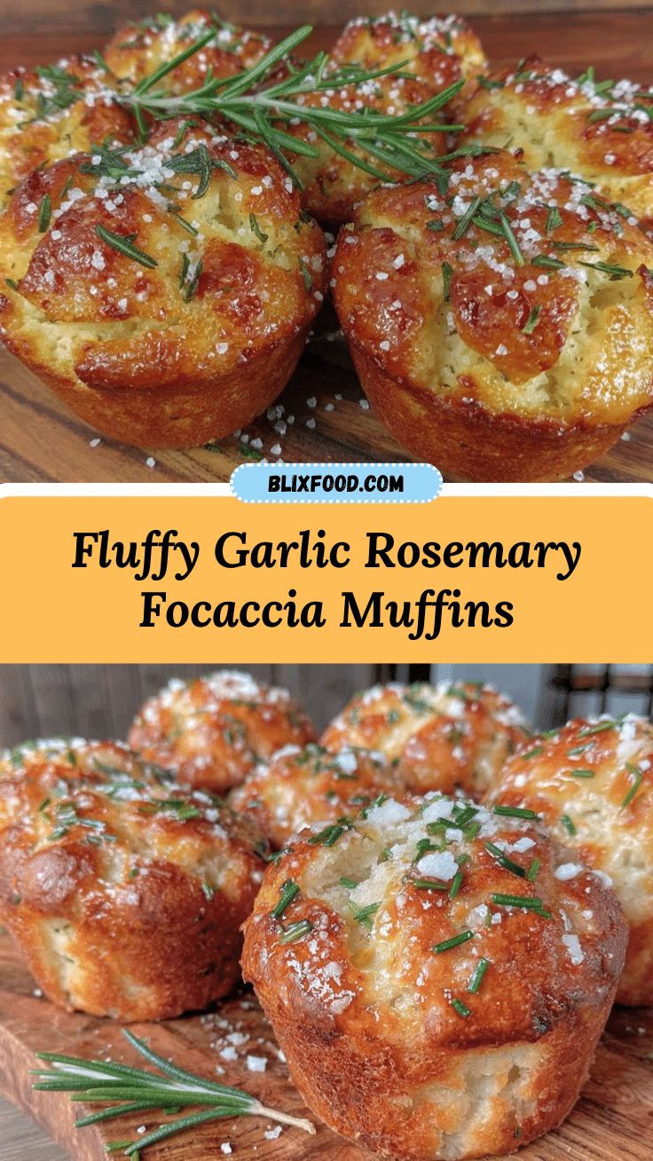 garlic rosemary focaccia muffins recipe