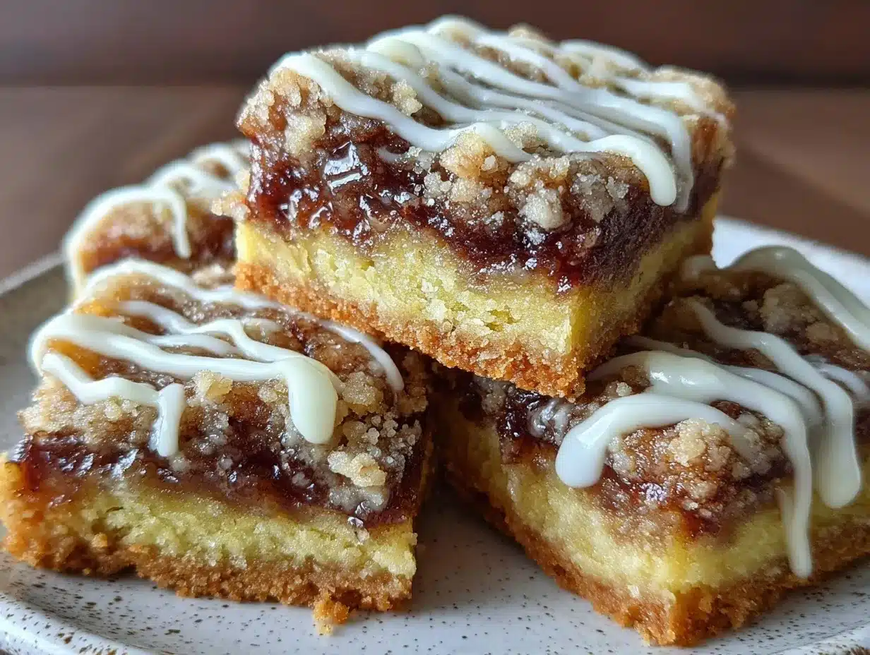 gooey cinnamon roll bars preparation steps
