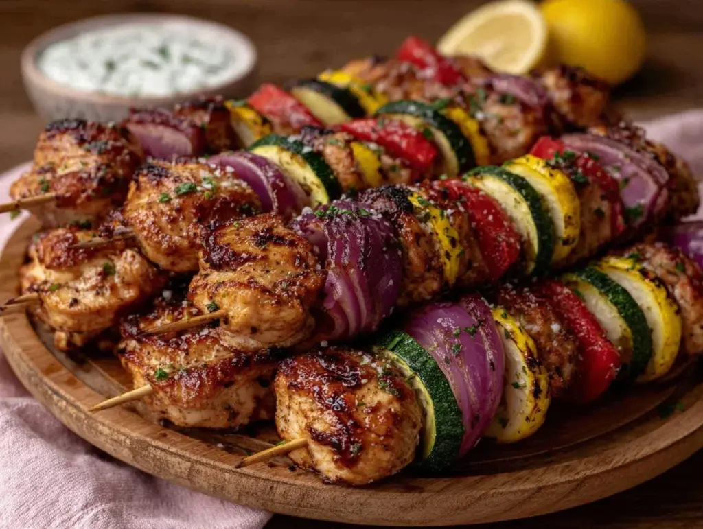 grilled chicken kabobs - featured image