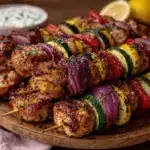 grilled chicken kabobs - featured image