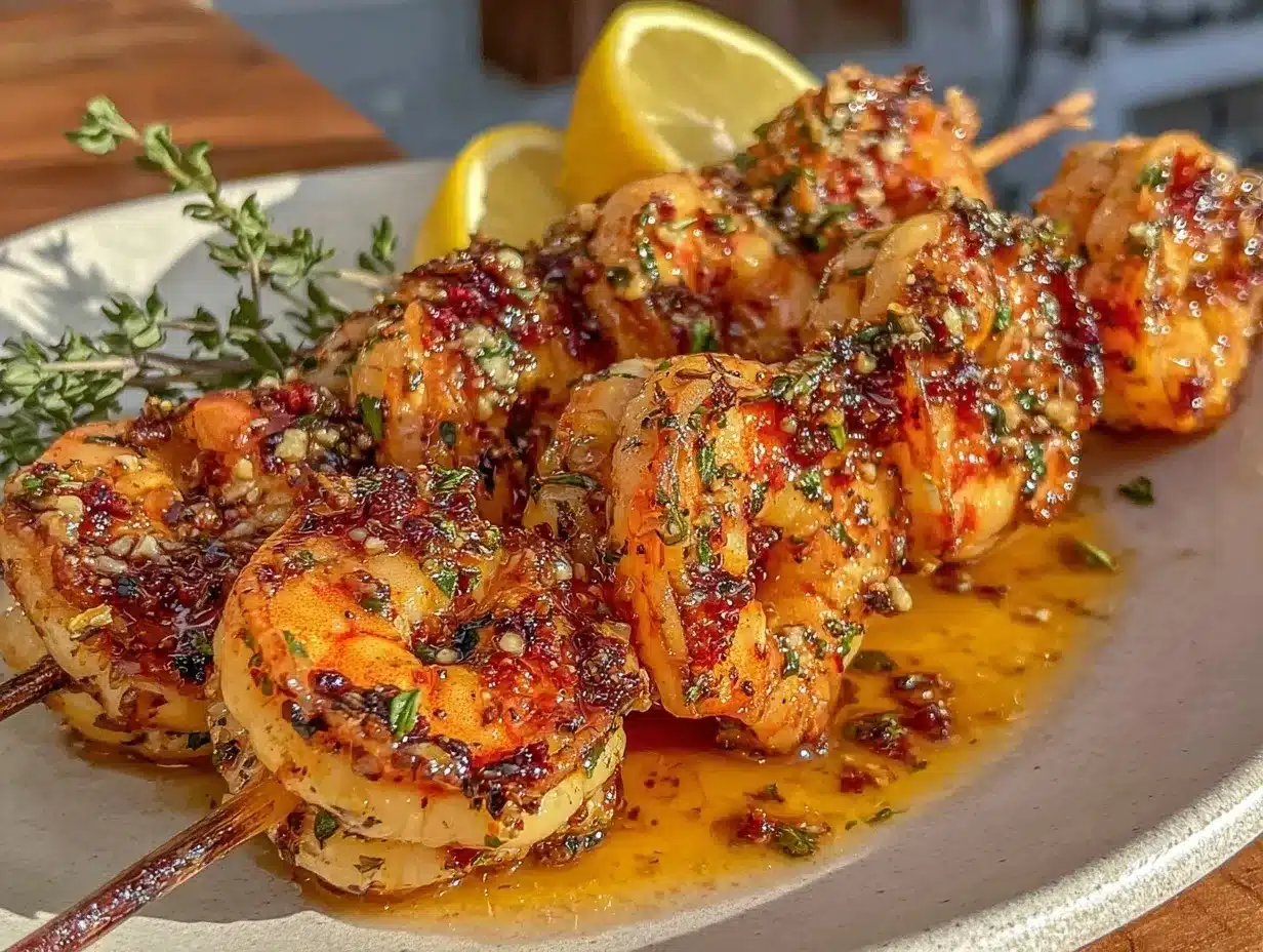 grilled shrimp skewers preparation steps