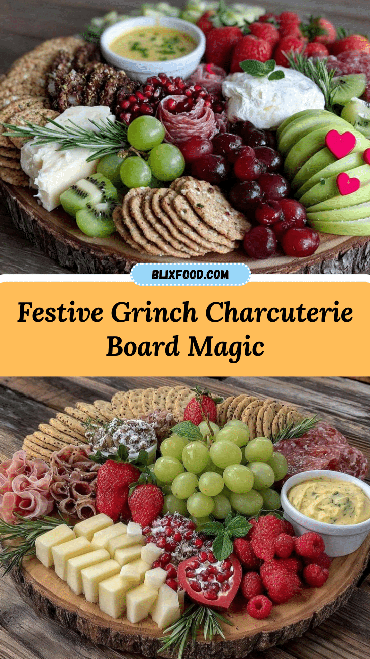 Grinch charcuterie board recipe
