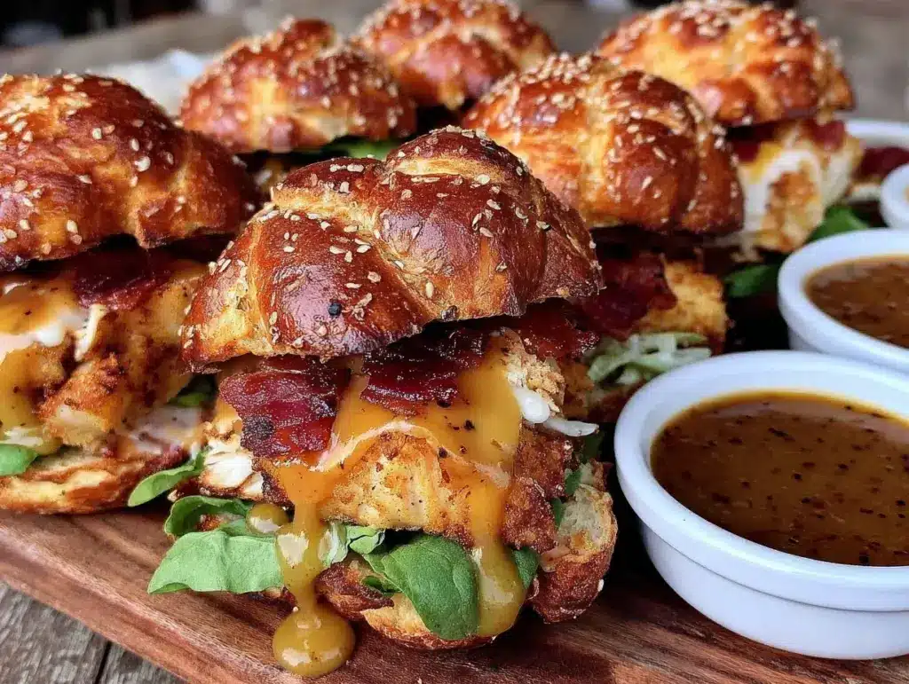honey mustard blt chicken sliders - featured image
