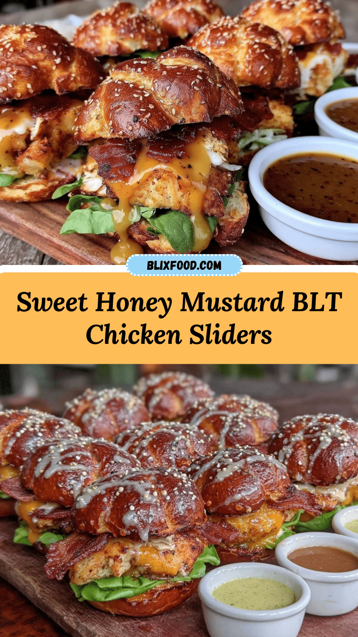 honey mustard blt chicken sliders recipe