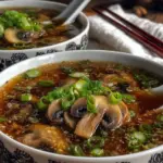 japanese clear soup with mushrooms - featured image