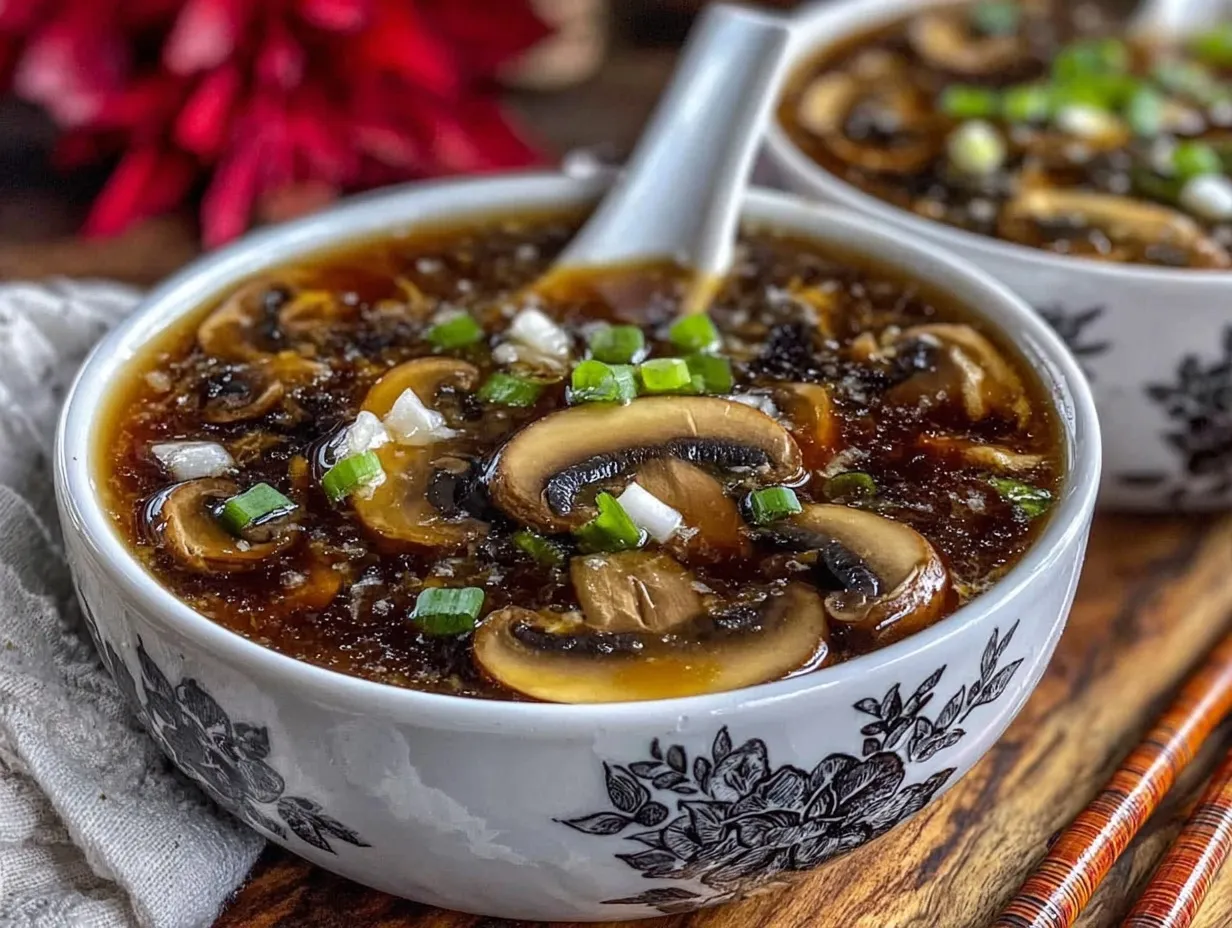 japanese clear soup with mushrooms preparation steps