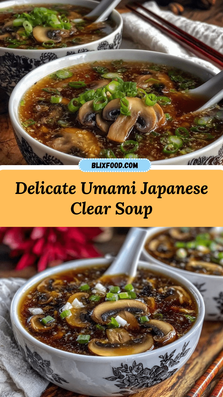 japanese clear soup with mushrooms recipe