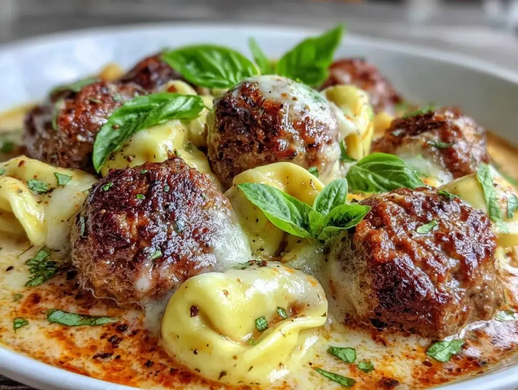 meatball tortellini soup - featured image