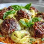 meatball tortellini soup - featured image