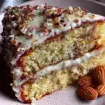 moist almond cake - featured image