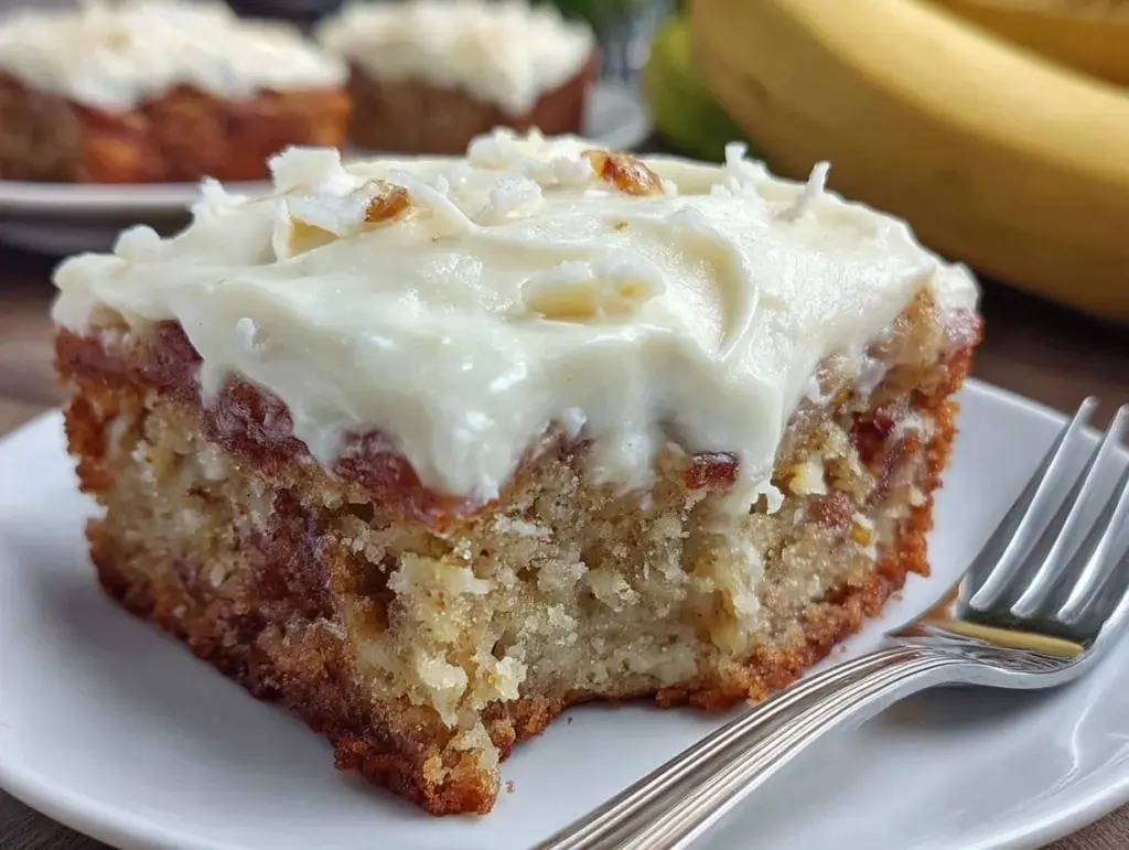 moist banana bars - featured image