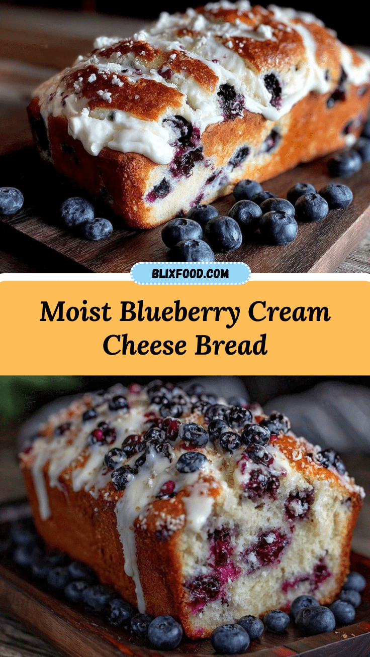 moist blueberry cream cheese bread recipe