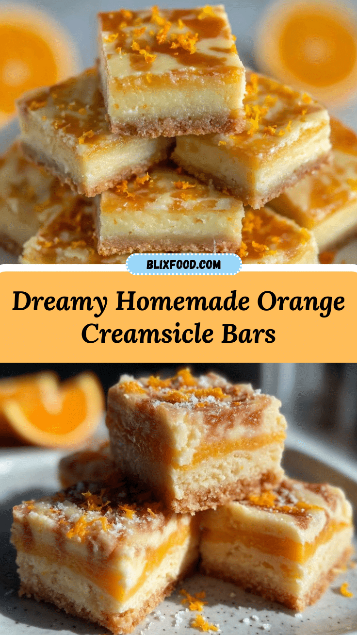 Orange Creamsicle Bars recipe