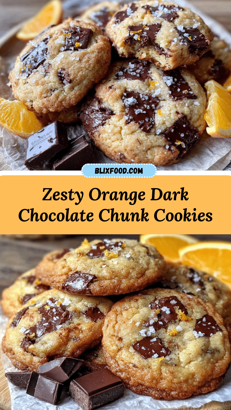 orange dark chocolate chunk cookies recipe