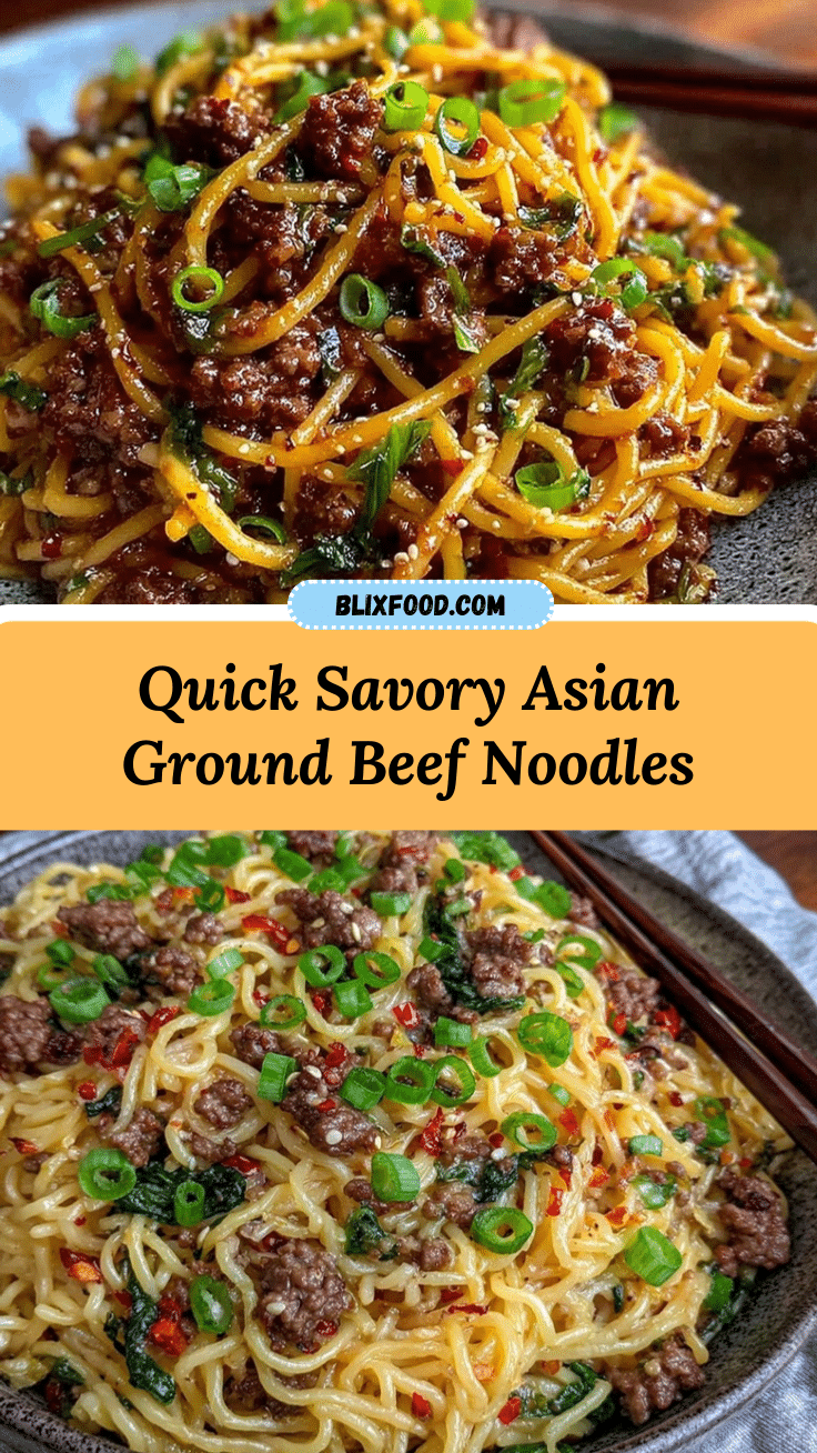 quick savory asian ground beef noodles recipe