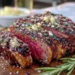 reverse sear ribeye steak - featured image