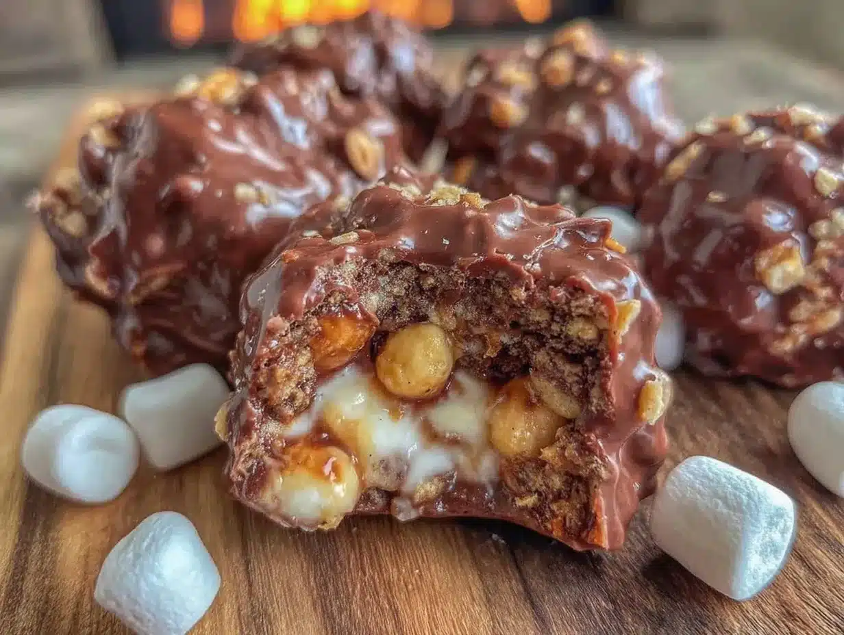 rocky road peanut clusters preparation steps