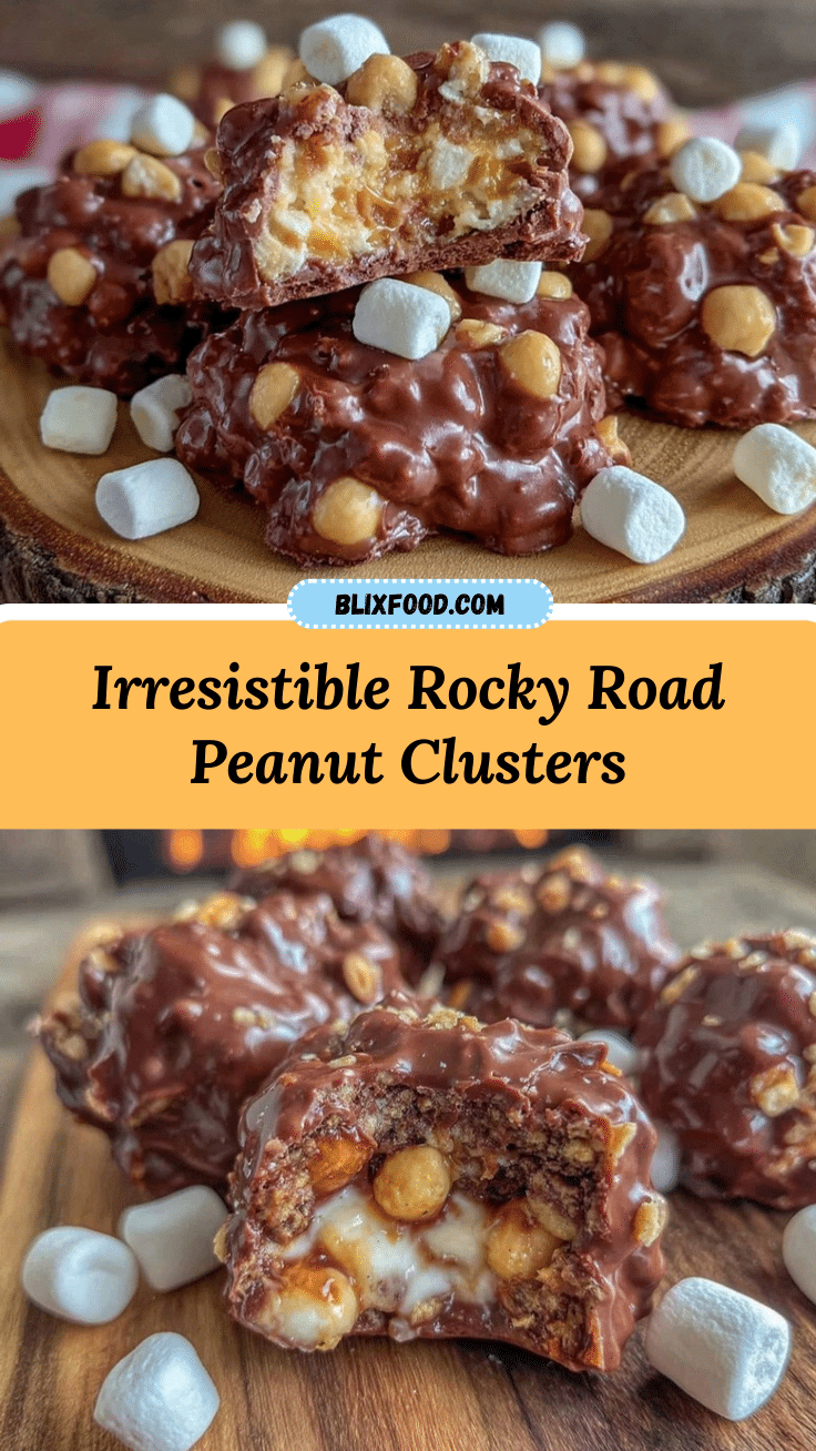 rocky road peanut clusters recipe