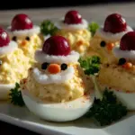 Santa Deviled Eggs - featured image