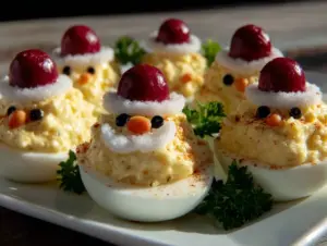 Santa Deviled Eggs - featured image