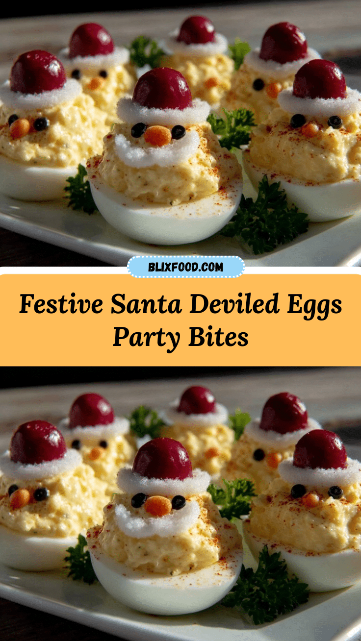 Santa Deviled Eggs recipe