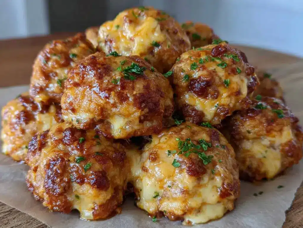 sausage cheese balls - featured image