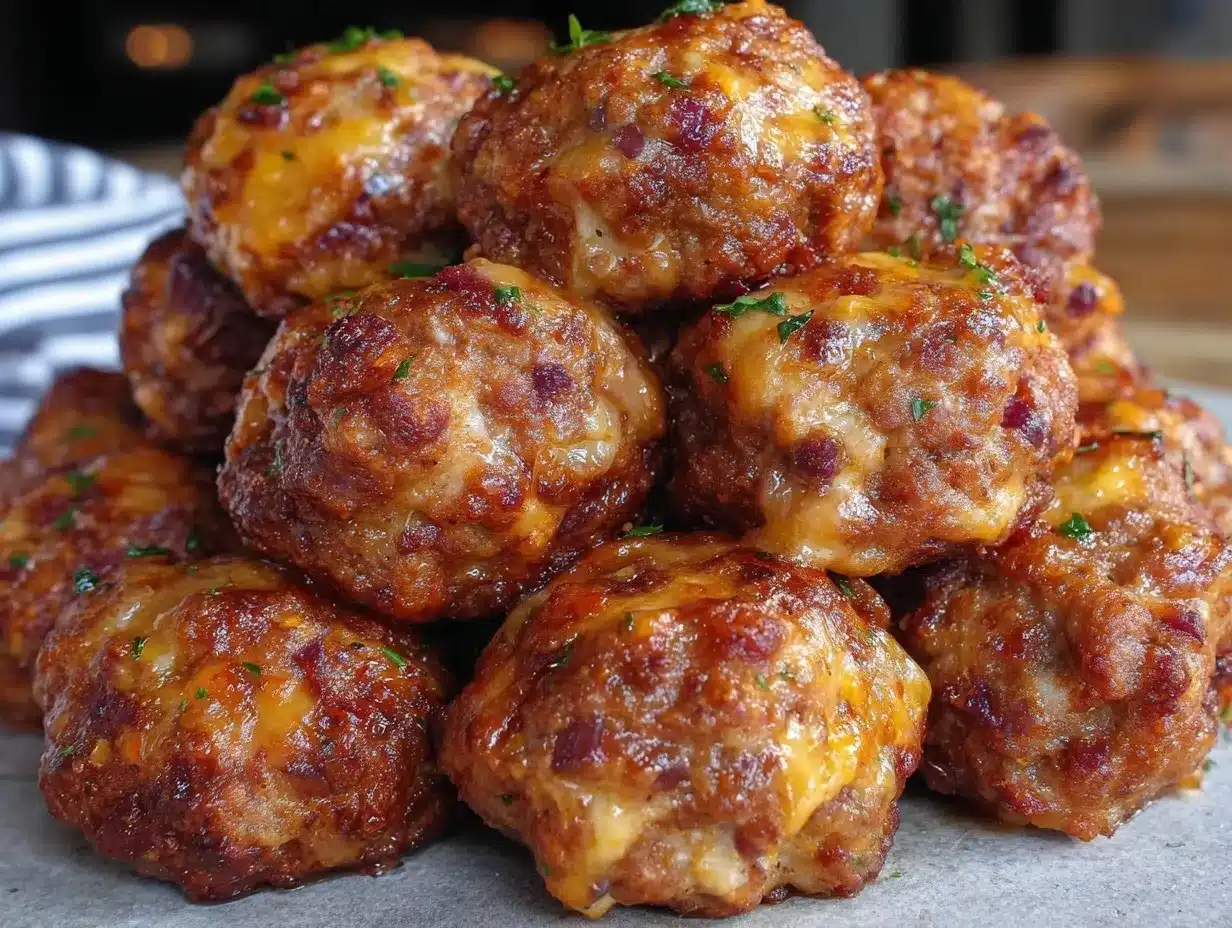 sausage cheese balls preparation steps