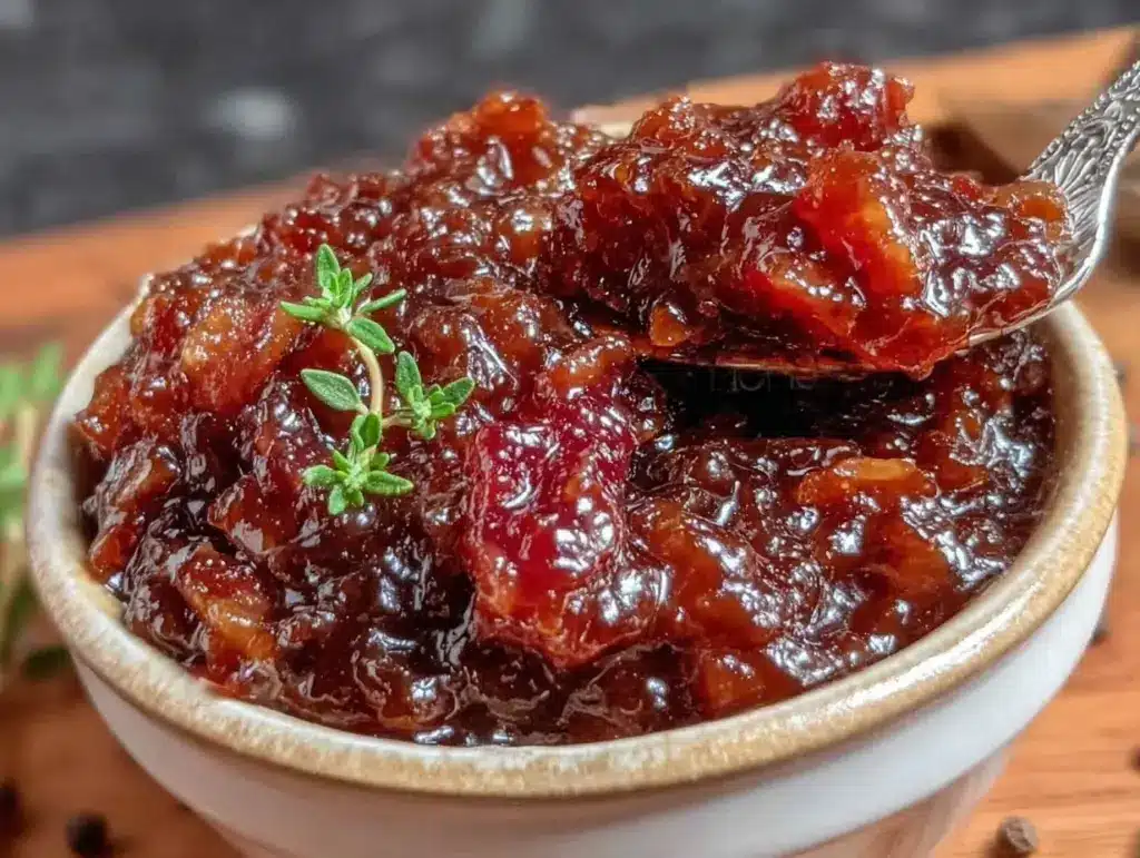 savory bourbon bacon jam - featured image