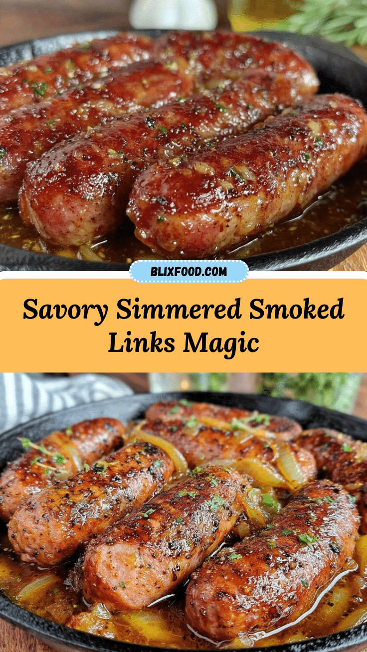 simmered smoked links recipe