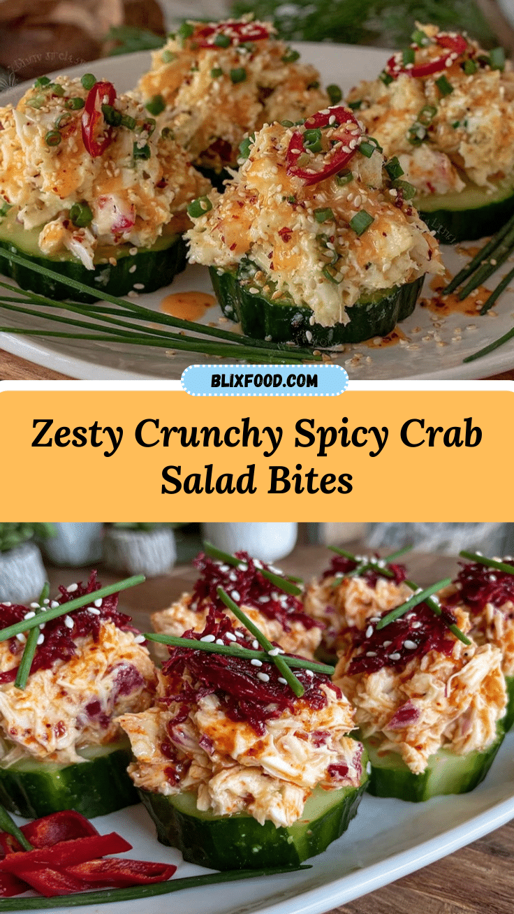 spicy crab salad bites recipe