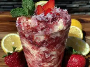 strawberry lemonade slushie - featured image