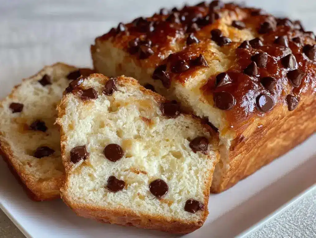 tender chocolate chip bread - featured image