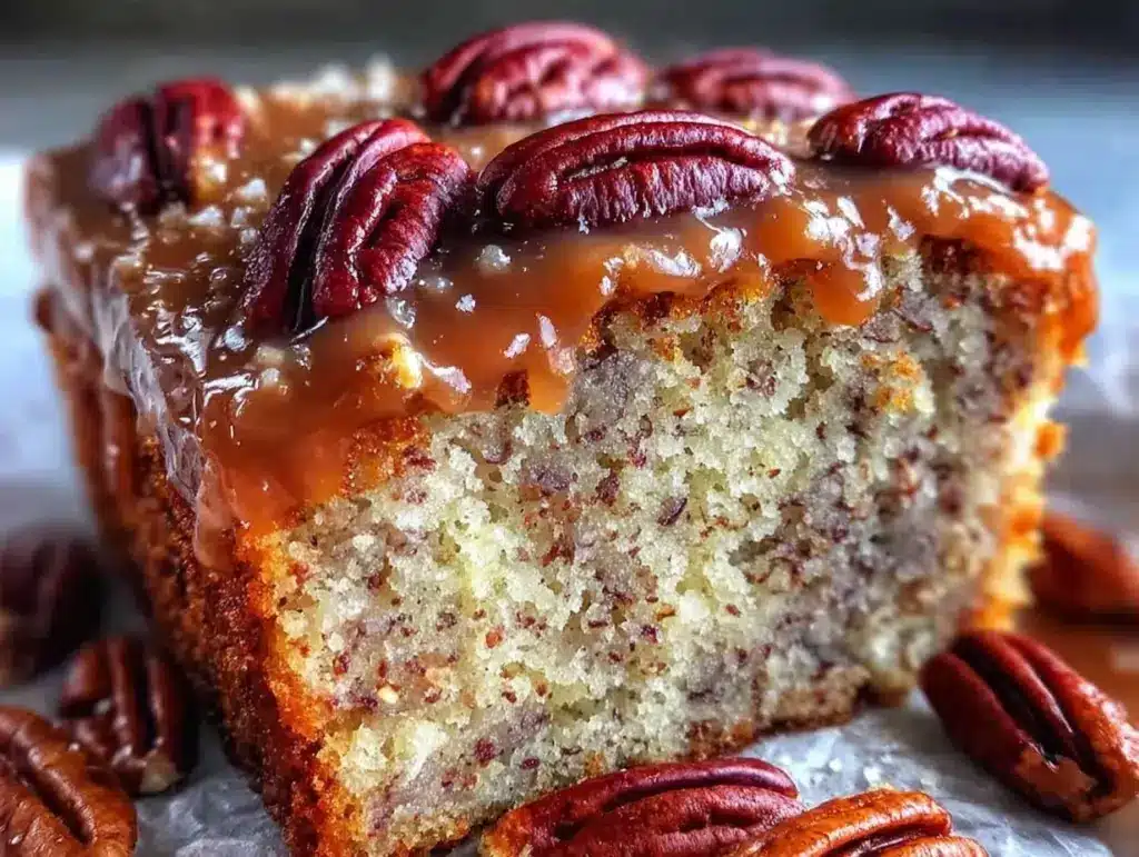 tender pecan cake with brown sugar frosting - featured image