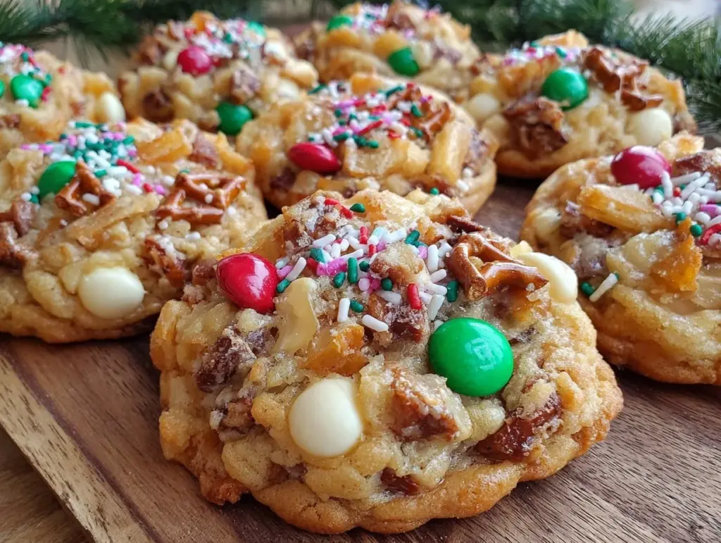Ultimate Chewy Kitchen Sink Christmas Cookies - featured image