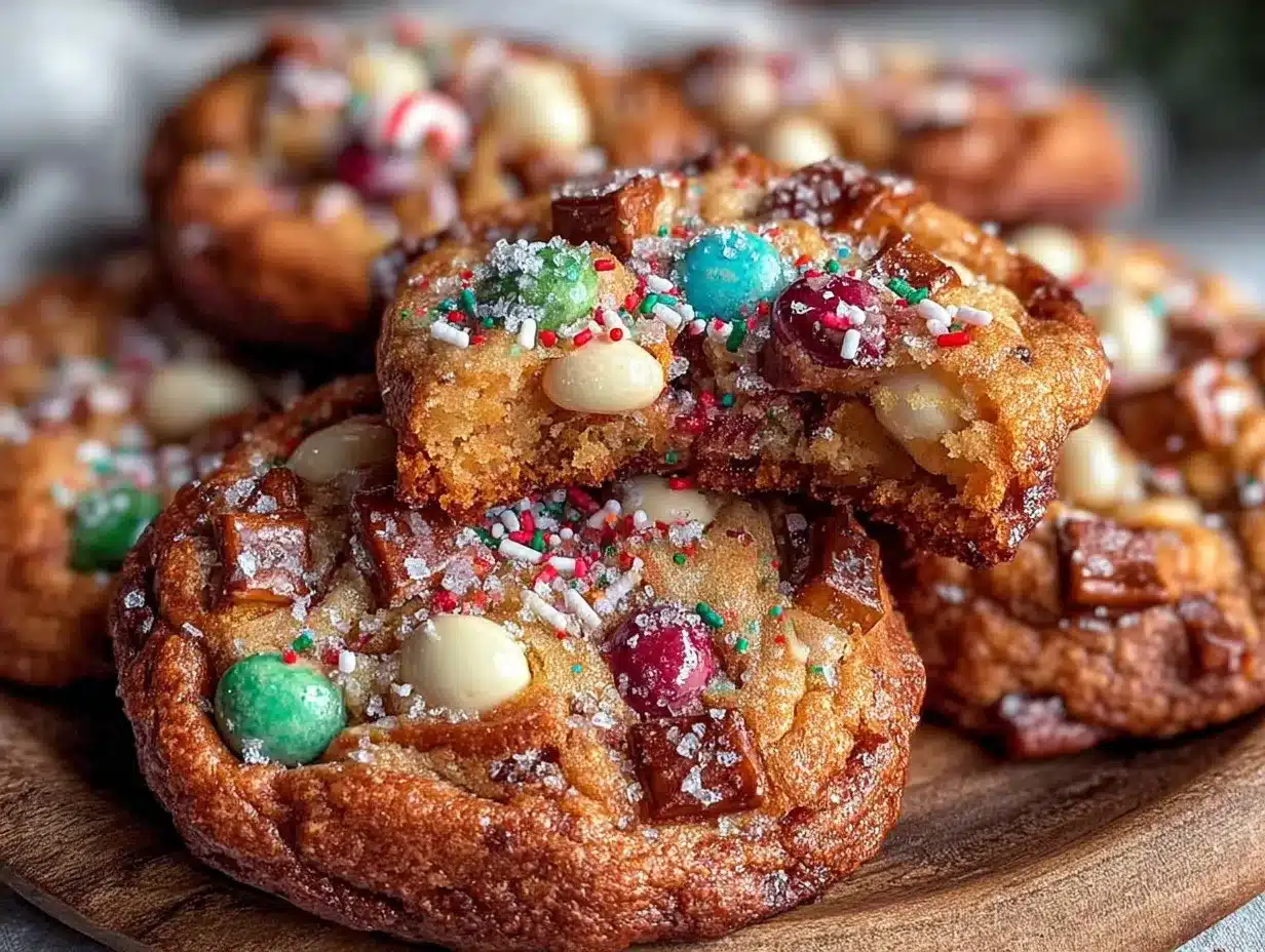 Ultimate Chewy Kitchen Sink Christmas Cookies preparation steps