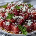 watermelon feta mint salad - featured image