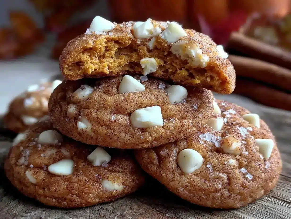 white chocolate pumpkin snickerdoodles preparation steps