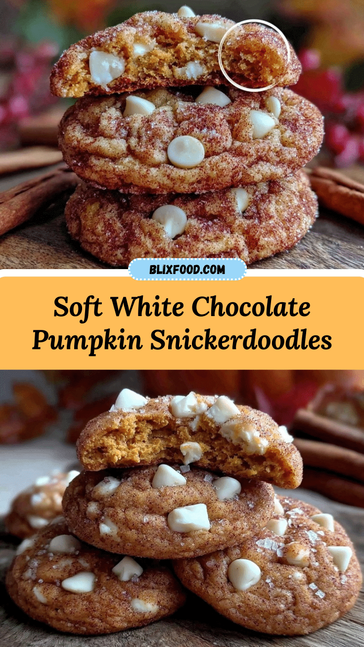 white chocolate pumpkin snickerdoodles recipe