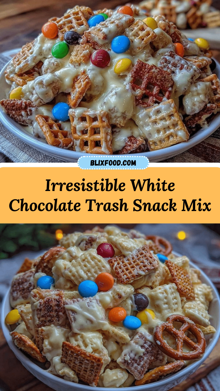 White Chocolate Trash Snack Mix recipe